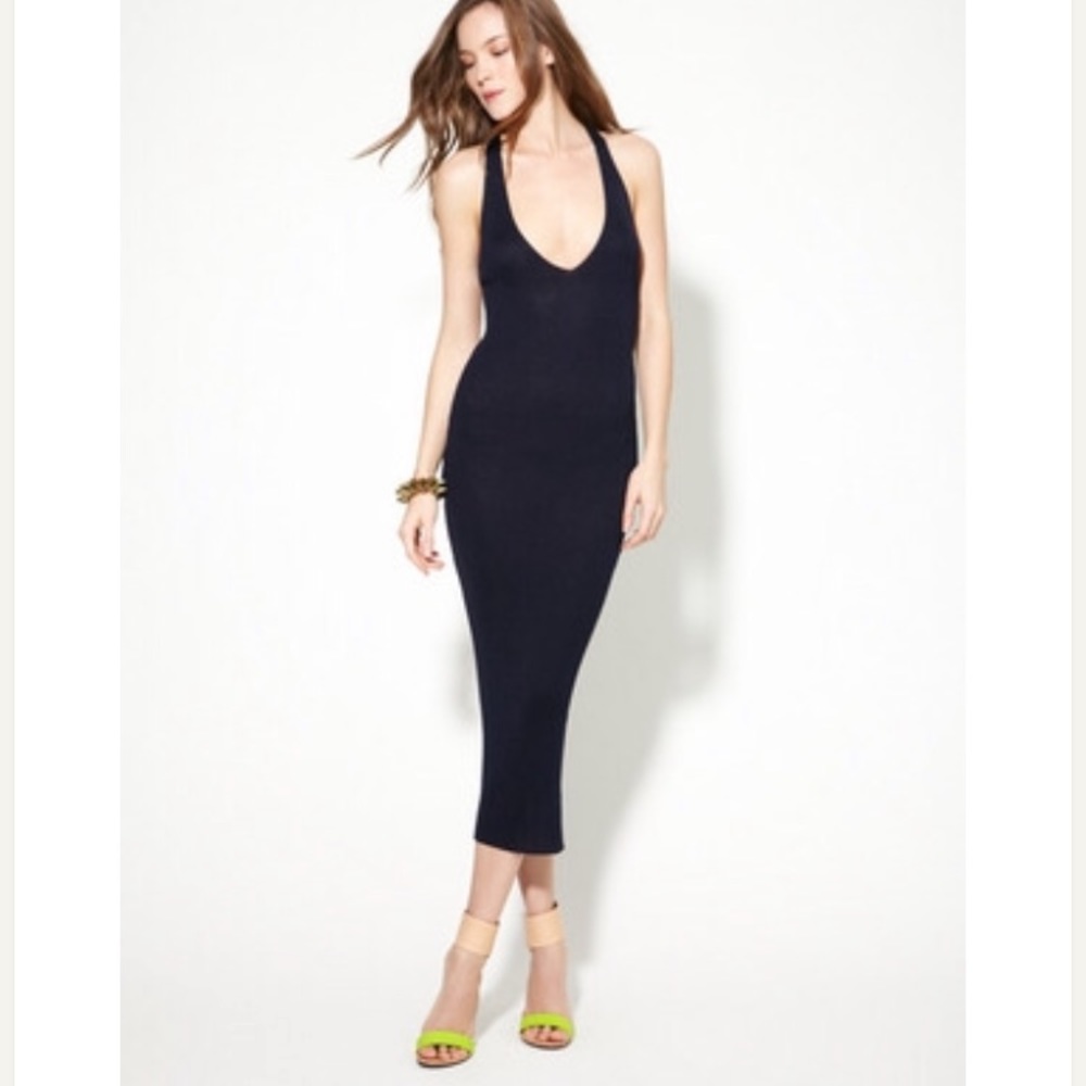 American Apparel || cross back knit dress || Lrge